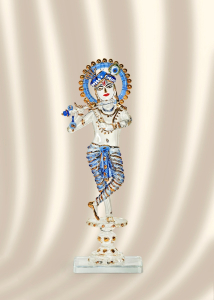 Krishna: Handcrafted Artistry with a Touch of Radiance Blue